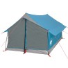 vidaXL Tenda da Campeggio 2 Persone Blu 193x122x96 cm Taffetà 185T