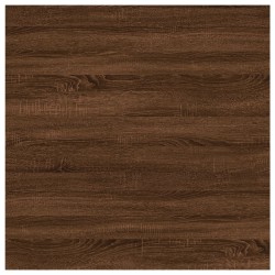 vidaXL Mensole Parete 4pz Rovere Marrone 40x40x1,5cm Legno Multistrato