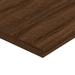 vidaXL Mensole Parete 4pz Rovere Marrone 40x40x1,5cm Legno Multistrato