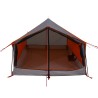 vidaXL Tenda per 2 Persone Grigia Arancione 193x122x96cm Taffetà 185T