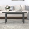   Tavolino da Salotto Grigio 110x55x45 cm Legno Massello di Pino