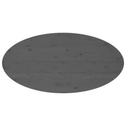   Tavolino da Salotto Grigio 110x55x45 cm Legno Massello di Pino