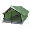 vidaXL Tenda da Campeggio 2 Persone Verde 193x122x96cm Taffetà 185T