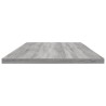 vidaXL Mensole Parete 4pz Grigio Sonoma 100x30x1,5cm Legno Multistrato