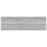 vidaXL Mensole Parete 4pz Grigio Sonoma 100x30x1,5cm Legno Multistrato