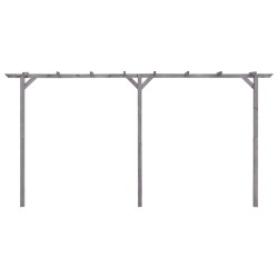 vidaXL Pergolato da Giardino Grigio 400x40x205 cm in Pino Impregnato