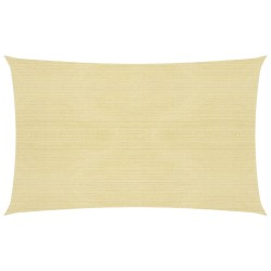 vidaXL Vela Parasole 160 g/m² Beige 3x6 m in HDPE