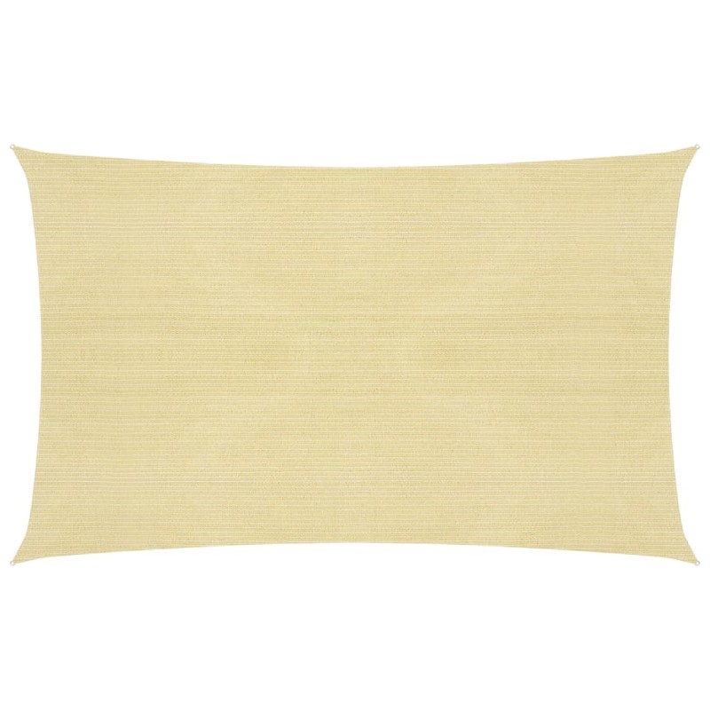 vidaXL Vela Parasole 160 g/m² Beige 3x6 m in HDPE