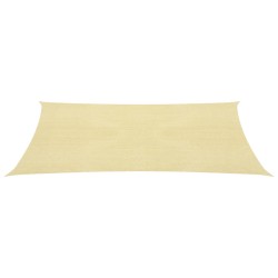 vidaXL Vela Parasole 160 g/m² Beige 3x6 m in HDPE