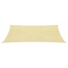 vidaXL Vela Parasole 160 g/m² Beige 3x6 m in HDPE