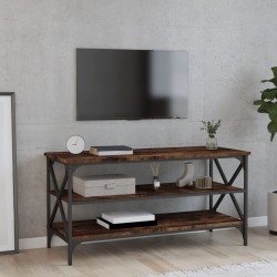   Mobile TV Rovere Fumo 100x40x50 cm in Legno ingegnerizzato