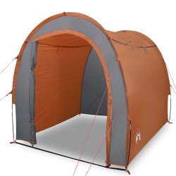 vidaXL Tenda Portaoggetti Grigia e Arancione 204x183x178 Taffetà 185T