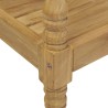 vidaXL Panca Batavia con Cuscino Antracite 120 cm in Massello di Teak