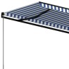 vidaXL Tenda da Sole Retrattile Manuale 600x350 cm Blu e Bianca