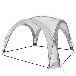 vidaXL Tenda da Festa Bianca 360x360x215 cm Taffetà 185T