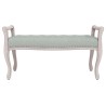   Panca Grigio Chiaro 110x45x60 cm in Velluto