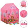   Tenda da Gioco per Bambini Rosa con 250 Palline 69x94x104 cm