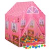   Tenda da Gioco per Bambini Rosa con 250 Palline 69x94x104 cm