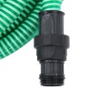 vidaXL Tubo di Aspirazione con Raccordi in Ottone Verde 1" 7 m PVC