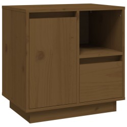   Comodino Miele 50x34x50 cm in Legno Massello di Pino