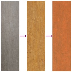 vidaXL Pannelli per Tetti 12 pz Ruggine 100x44 cm in Acciaio Corten