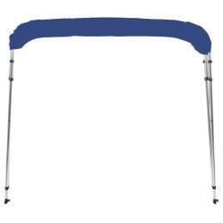 vidaXL Bimini di Prua con Tendalino a 4 Archi Blu 243x196x137 cm