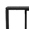 vidaXL Scaffali Portaoggetti 2 pz in Polyrattan Nero