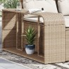 vidaXL Scaffali Portaoggetti 2 pz Beige in Polyrattan