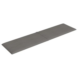 Pannelli Murali 12 pz Grigio Chiaro 60x15 cm Tessuto 1,08 m²