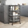 vidaXL Carrello Cucina Grigio Sonoma 45x35x89,5 cm Legno Multistrato