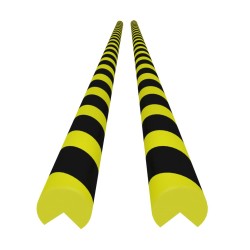   Protezioni Angoli 2pz Giallo e Nero 4x4x104 cm in PU