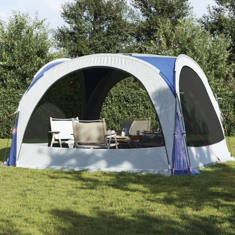 vidaXL Tenda da Festa Blu 360x360x215 cm Taffetà 185T