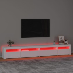   Mobile Porta TV con Luci LED Bianco 270x35x40 cm