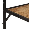 vidaXL Appendiabiti 90x35x180 cm in Legno Massello di Mango e Ferro