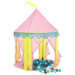   Tenda da Gioco per Bambini Rosa con 250 Palline 100x100x127 cm