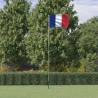   Asta e Bandiera Francia 5,55 m Alluminio