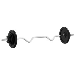 Set Bilanciere con Dischi 90 kg in Ghisa e Acciaio Cromato