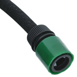 vidaXL Tubo di Irrigazione da Giardino Nero 0,6" 10 m in Gomma