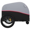 vidaXL Rimorchio da Bici Nero e Rosso 30 kg in Ferro