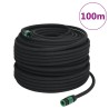 vidaXL Tubo di Irrigazione da Giardino Nero 0,6" 100 m in Gomma