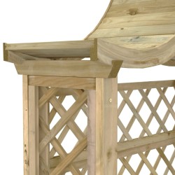 vidaXL Pergola con Panca e Tetto in Legno di Pino Impregnato