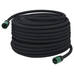 vidaXL Tubo di Irrigazione da Giardino Nero 0,6" 50 m in Gomma