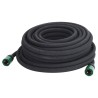 vidaXL Tubo di Irrigazione da Giardino Nero 0,6" 25 m in Gomma