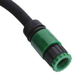 vidaXL Tubo di Irrigazione da Giardino Nero 0,6" 25 m in Gomma