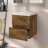   Mobile Lavabo Rovere Fumo 41x38,5x45 cm in Legno ingegnerizzato