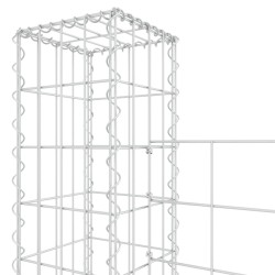   Gabbione a U con 5 Pali in Ferro 500x20x200 cm