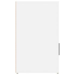   Comodino Bianco 50x36x60 cm in Legno Ingegnerizzato