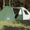 vidaXL Tenda da Campeggio 6 Persone Verde 466x342x200 cm Taffetà 185T