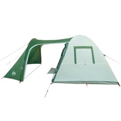 vidaXL Tenda da Campeggio 6 Persone Verde 466x342x200 cm Taffetà 185T