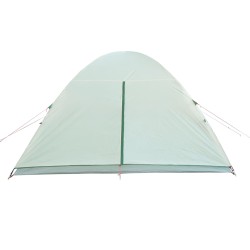 vidaXL Tenda da Campeggio 6 Persone Verde 466x342x200 cm Taffetà 185T